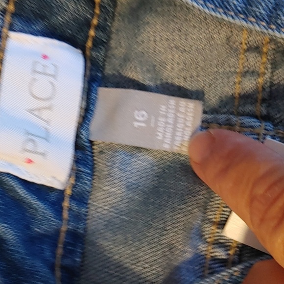 🍁NWT Girl"s Embroidered with Patches Denim Overalls - Picture 12 of 14